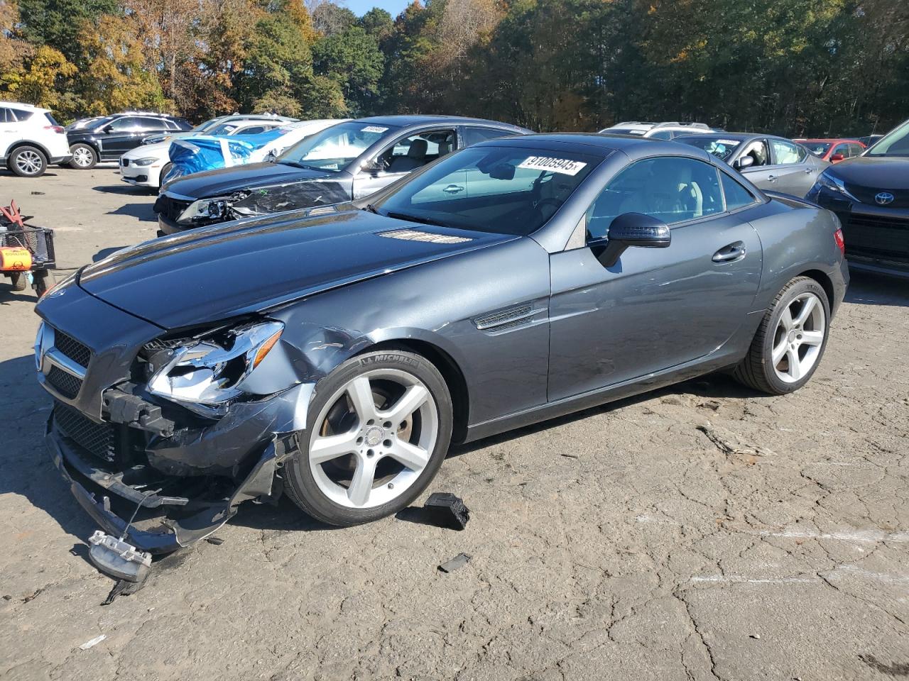 2012 Mercedes-benz Slk 250 Charcoal vin: WDDPK4HA4CF042546