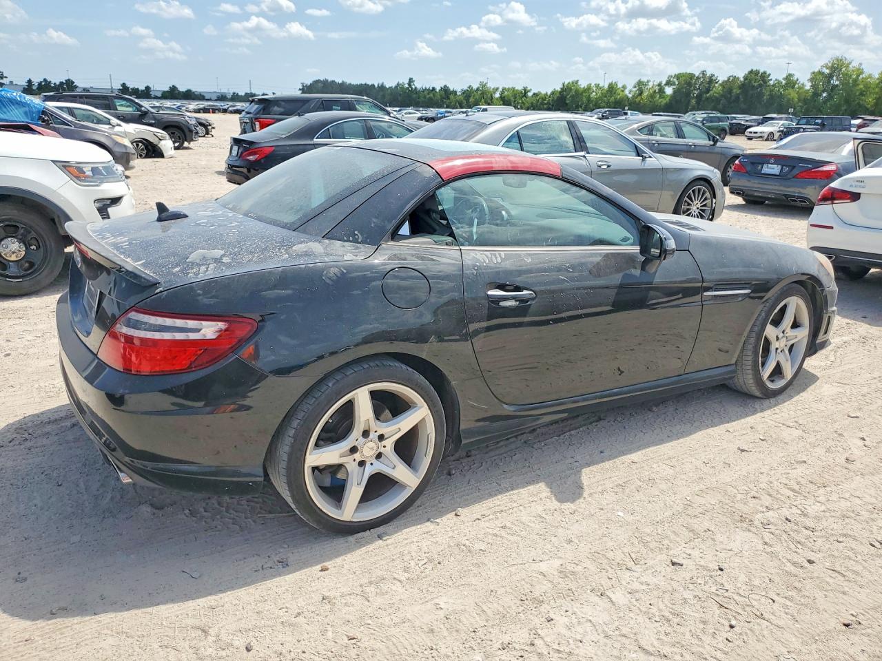 2014 Mercedes-benz Slk 250 Black vin: WDDPK4HA4EF085044