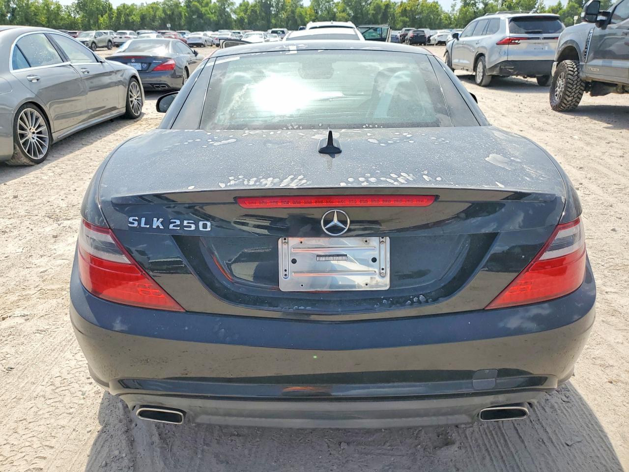 2014 Mercedes-benz Slk 250 Black vin: WDDPK4HA4EF085044