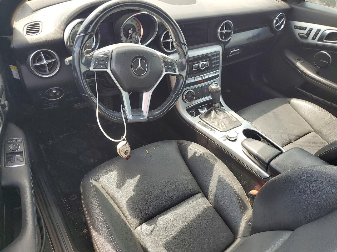 2014 Mercedes-benz Slk 250 Black vin: WDDPK4HA4EF085044