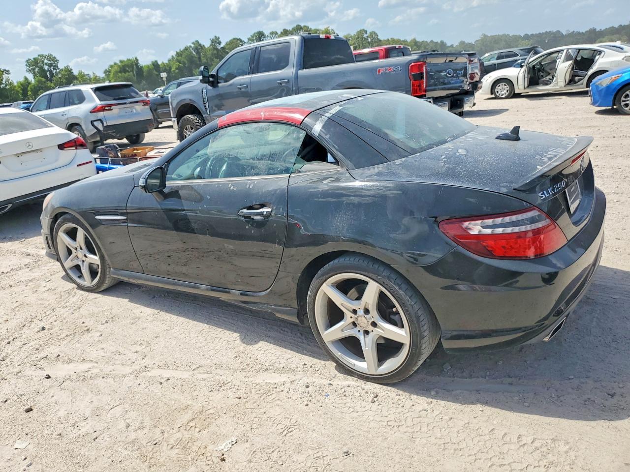2014 Mercedes-benz Slk 250 Black vin: WDDPK4HA4EF085044