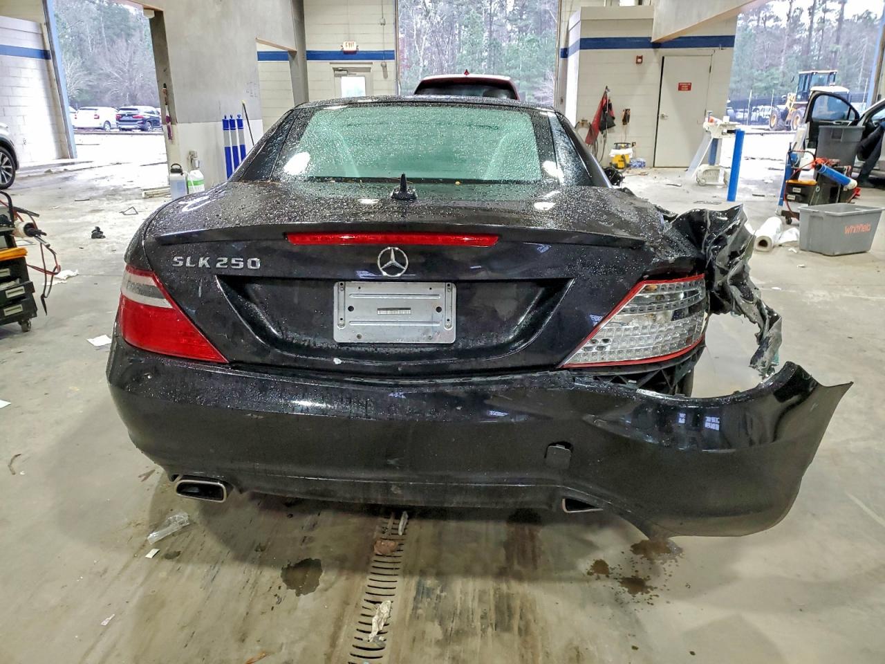 2014 Mercedes-benz Slk 250 Black vin: WDDPK4HA5EF083402