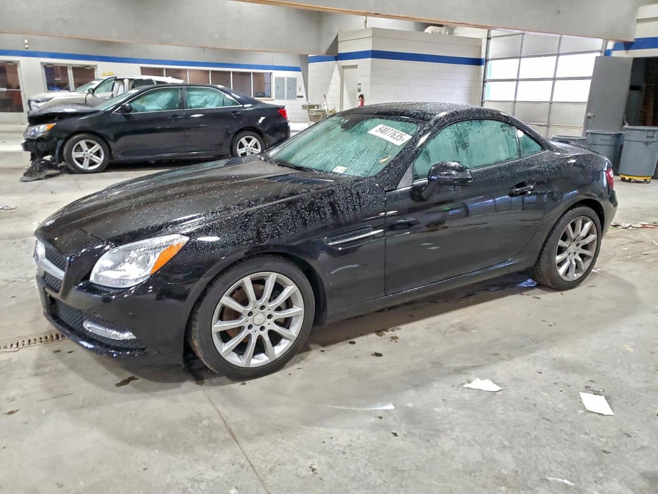 2014 Mercedes-benz Slk 250 Black vin: WDDPK4HA5EF083402