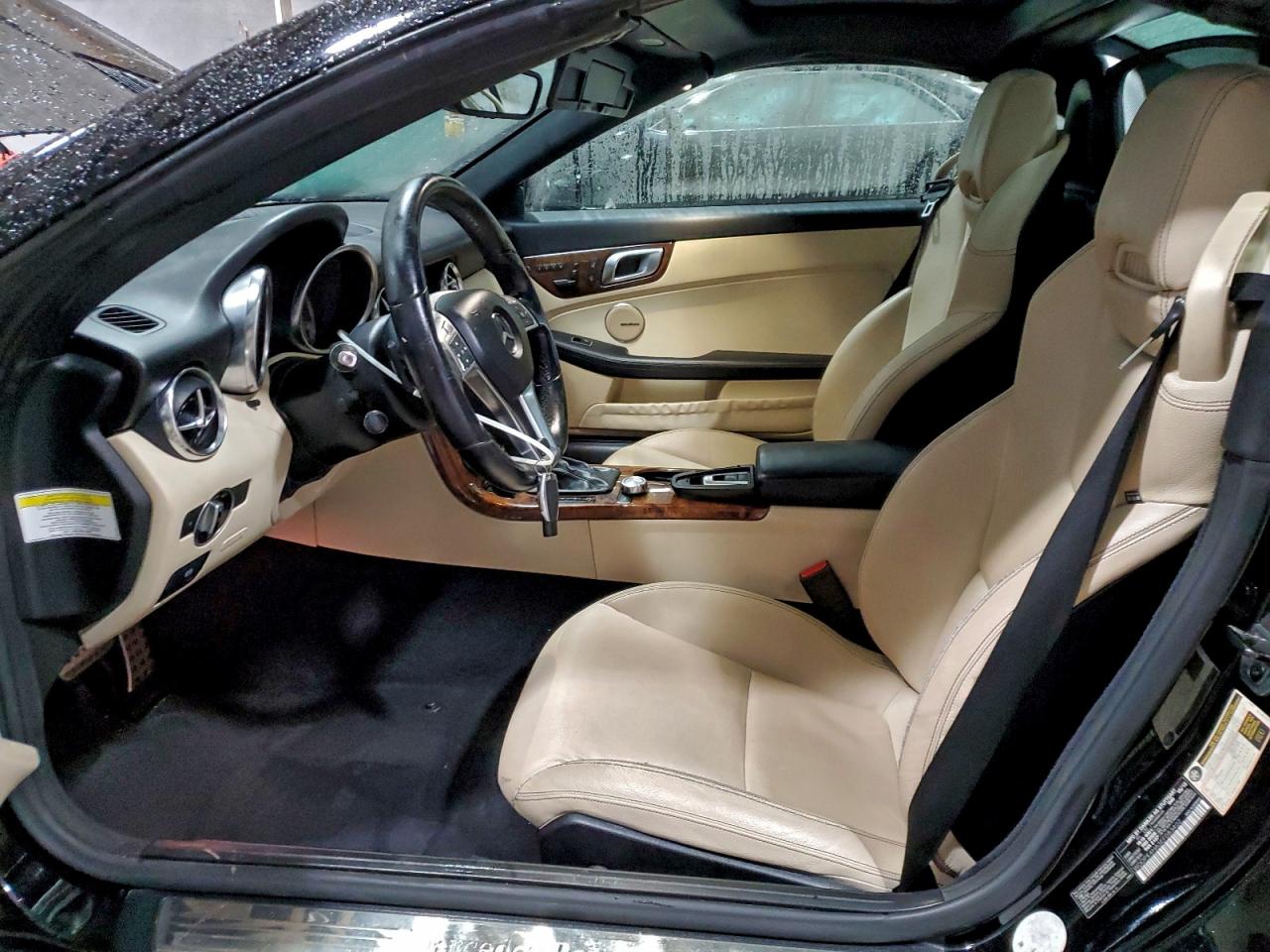 2014 Mercedes-benz Slk 250 Black vin: WDDPK4HA5EF083402