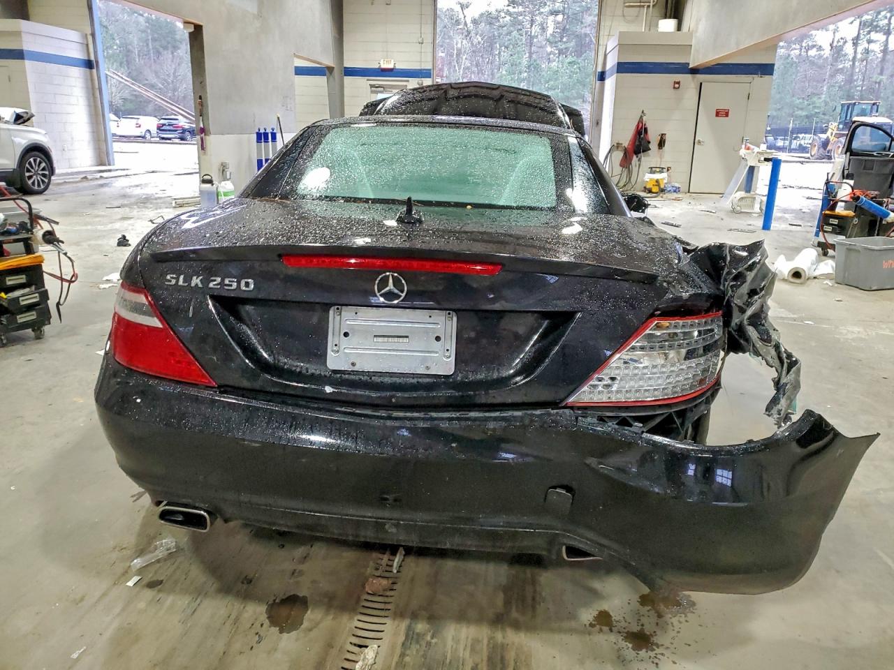 2014 Mercedes-benz Slk 250 Black vin: WDDPK4HA5EF083402