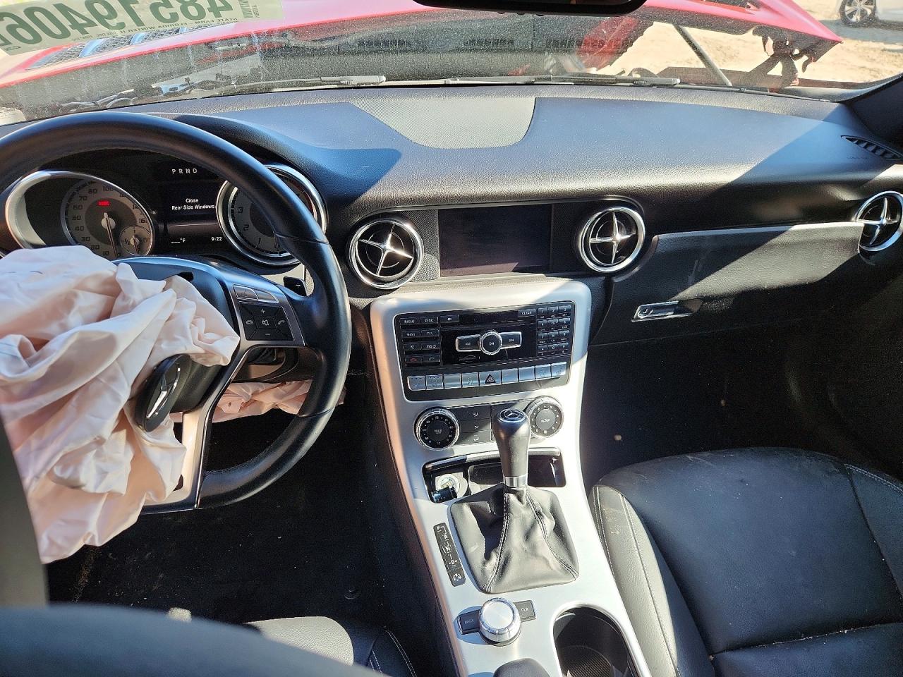 2014 Mercedes-benz Slk 250 Red vin: WDDPK4HA5EF084954