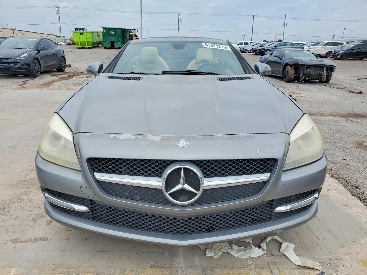 2012 Mercedes-benz Slk 250 Silver vin: WDDPK4HA6CF046002
