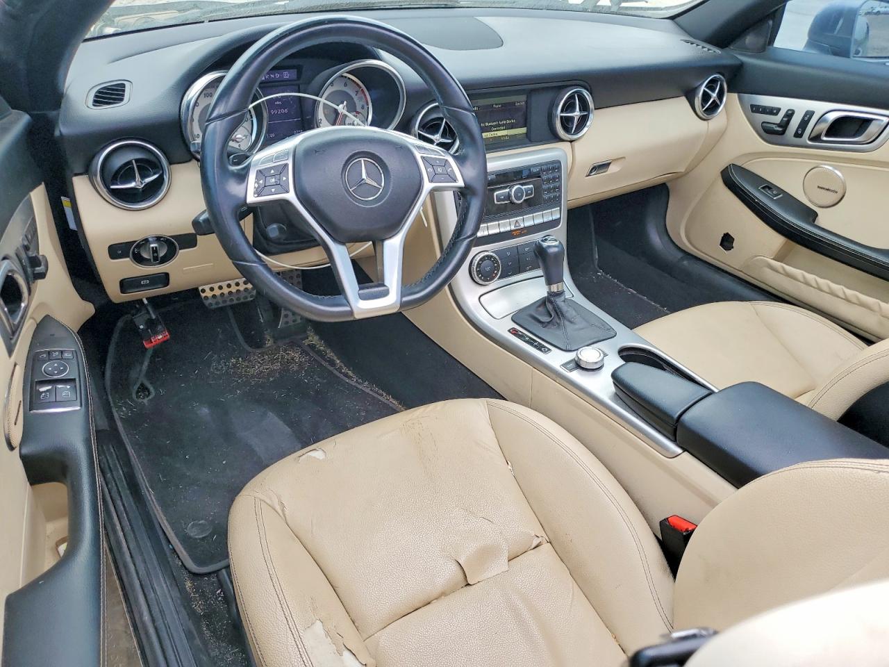 2012 Mercedes-benz Slk 250 Silver vin: WDDPK4HA6CF046002