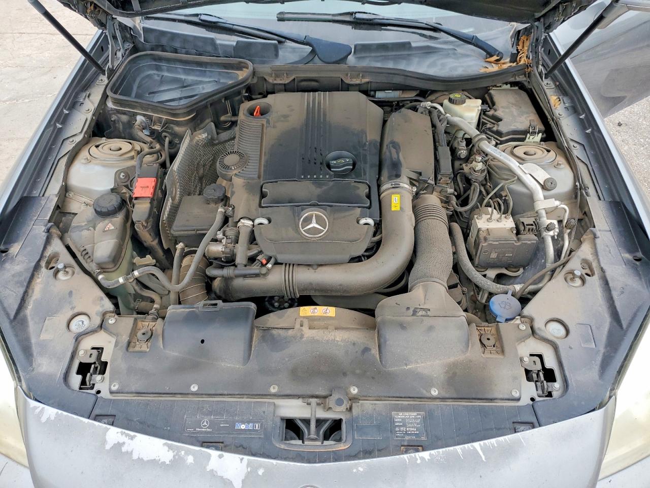 2012 Mercedes-benz Slk 250 Silver vin: WDDPK4HA6CF046002