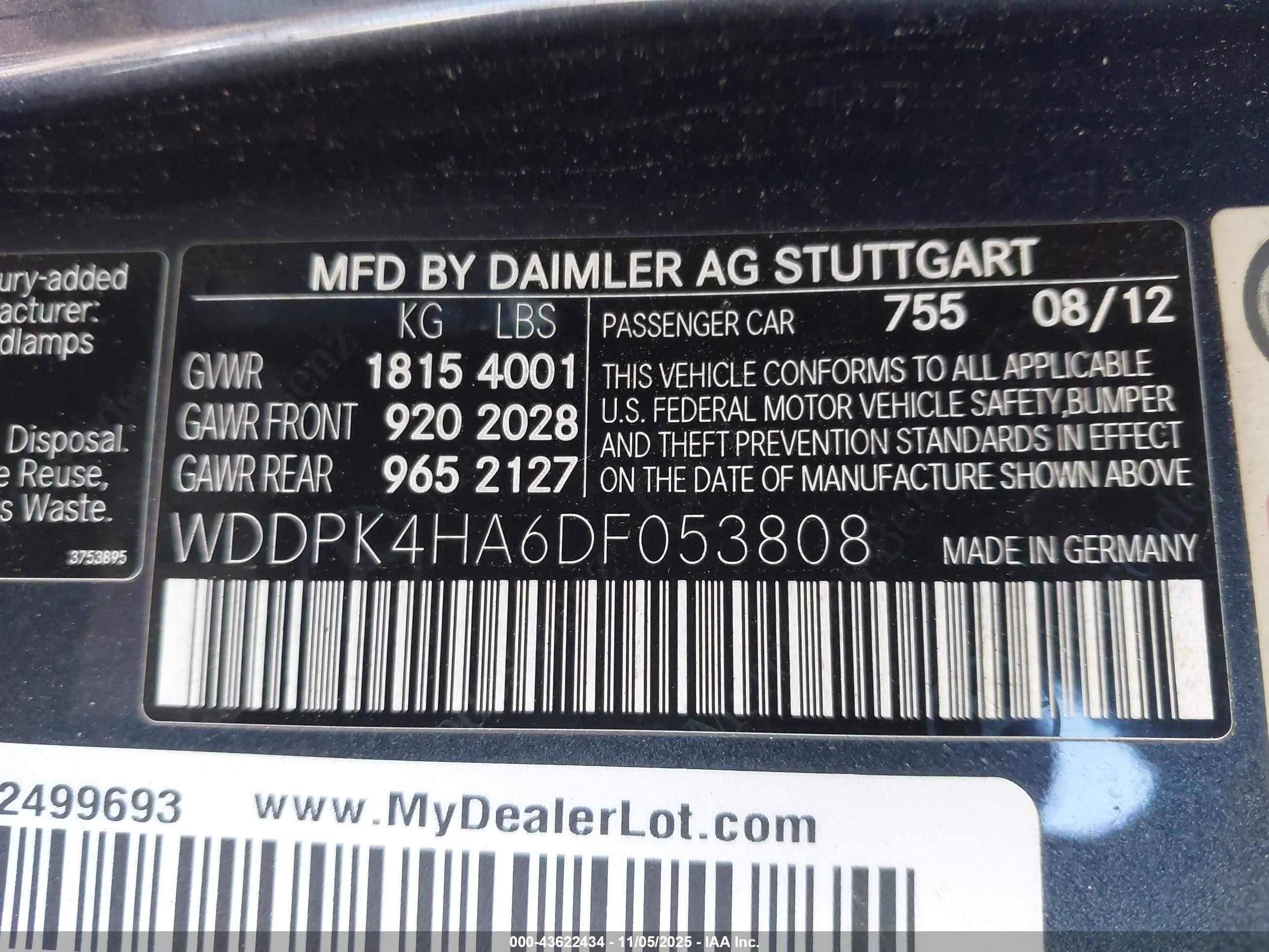 2013 Mercedes-benz Slk 250   Gray vin: WDDPK4HA6DF053808