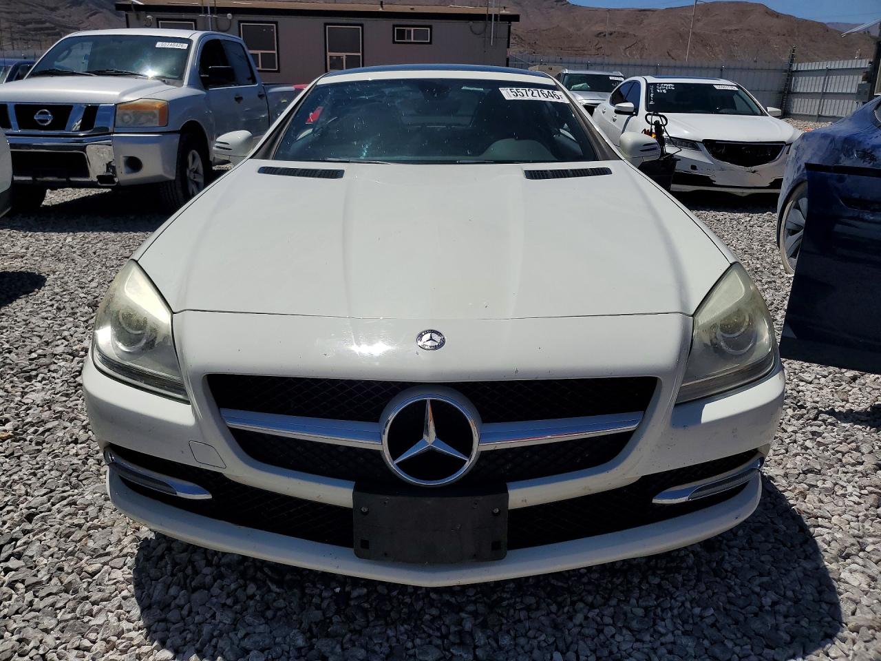 2013 Mercedes-benz Slk 250 White vin: WDDPK4HA6DF059978