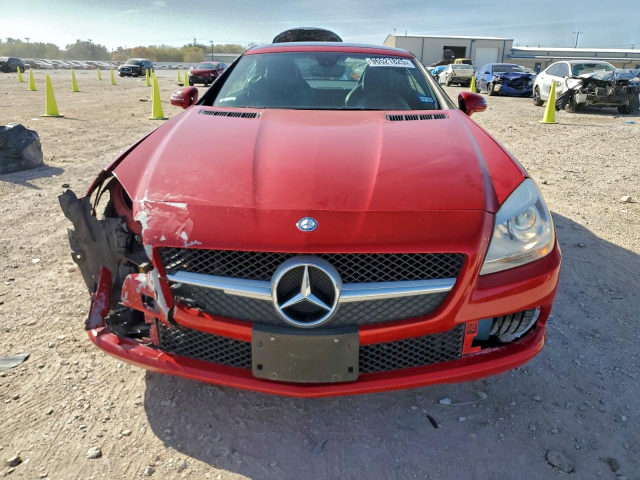 2014 Mercedes-benz Slk 250 Red vin: WDDPK4HA6EF076216