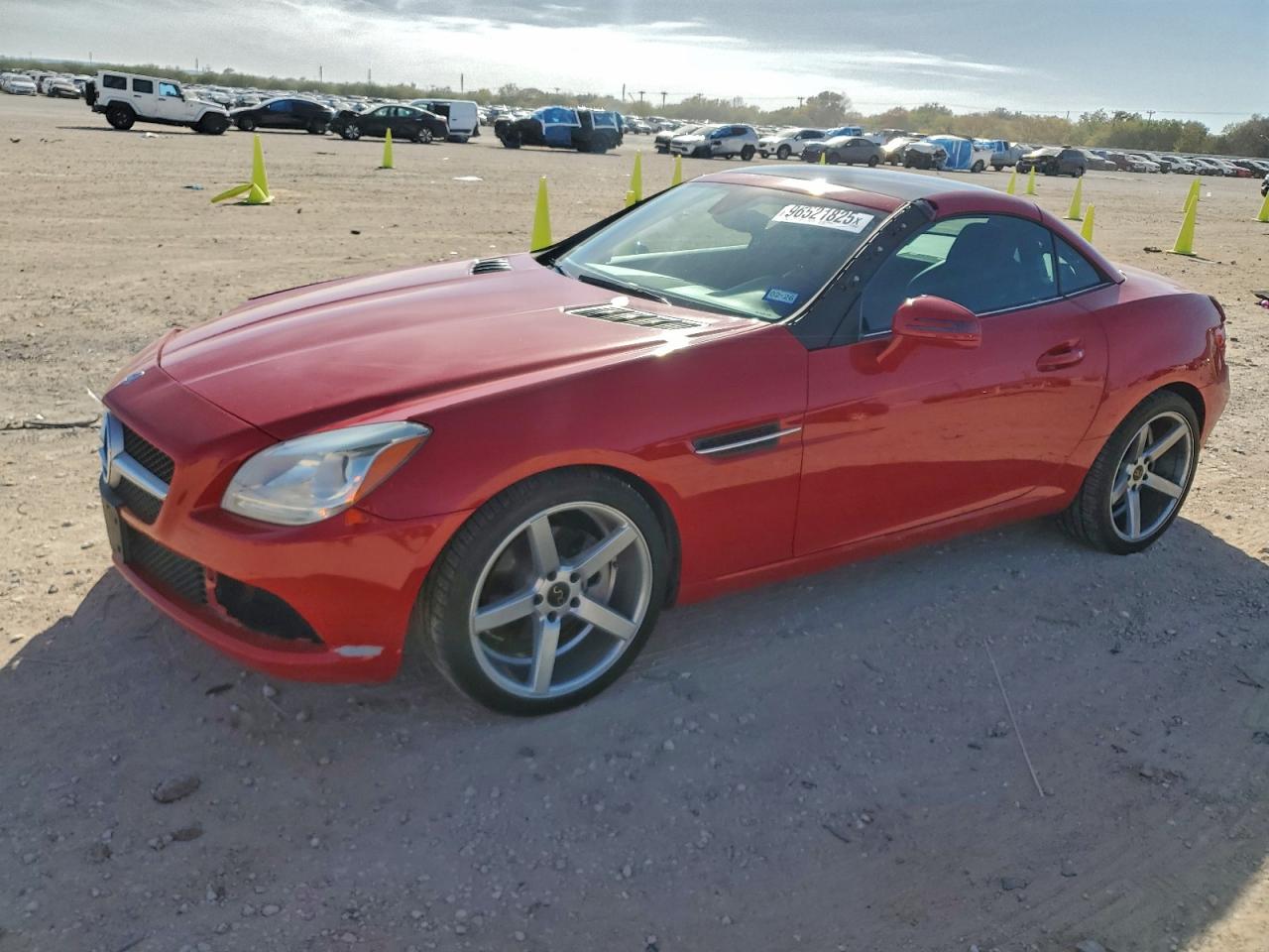 2014 Mercedes-benz Slk 250 Red vin: WDDPK4HA6EF076216