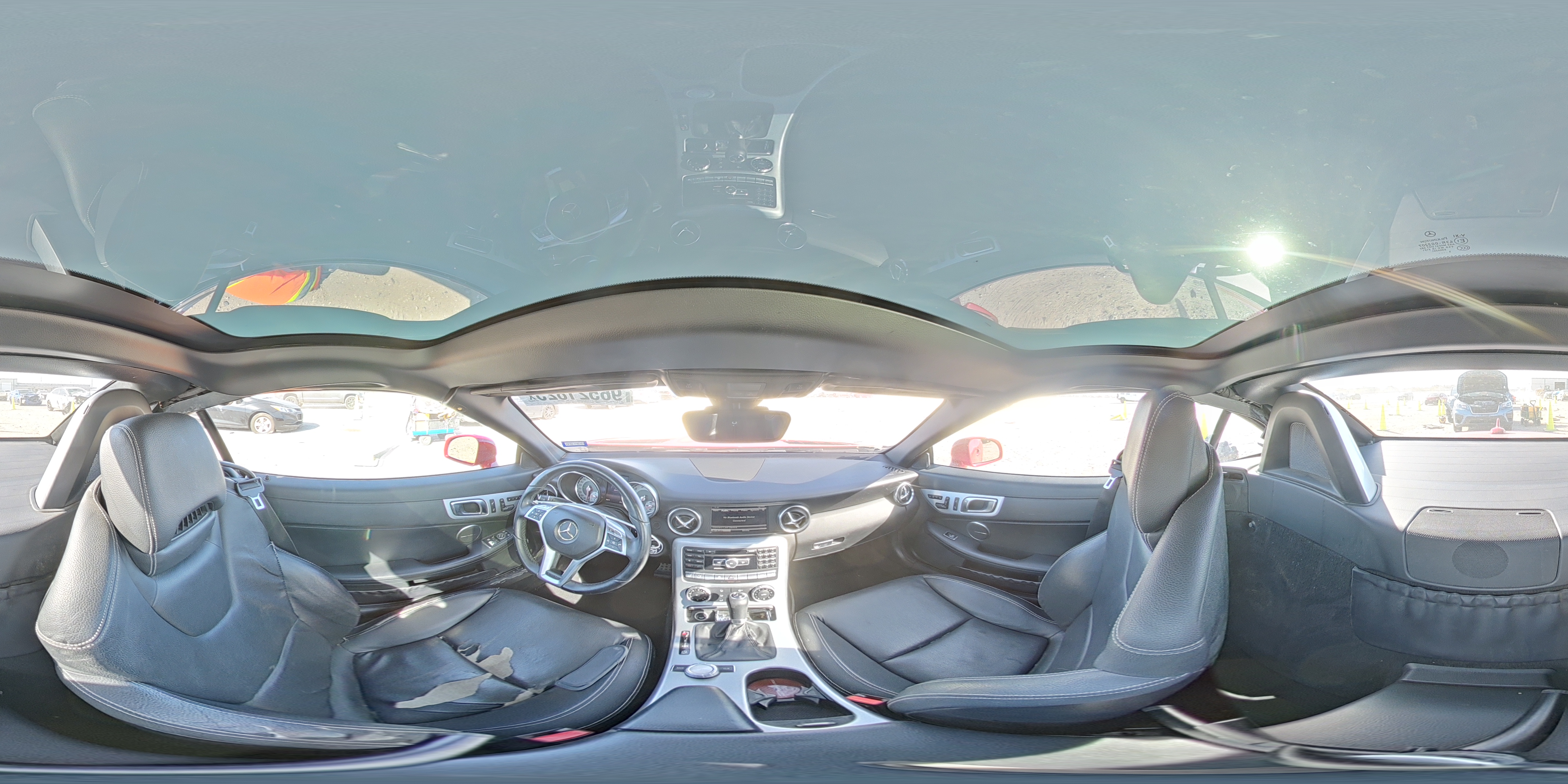 2014 Mercedes-benz Slk 250 Red vin: WDDPK4HA6EF076216
