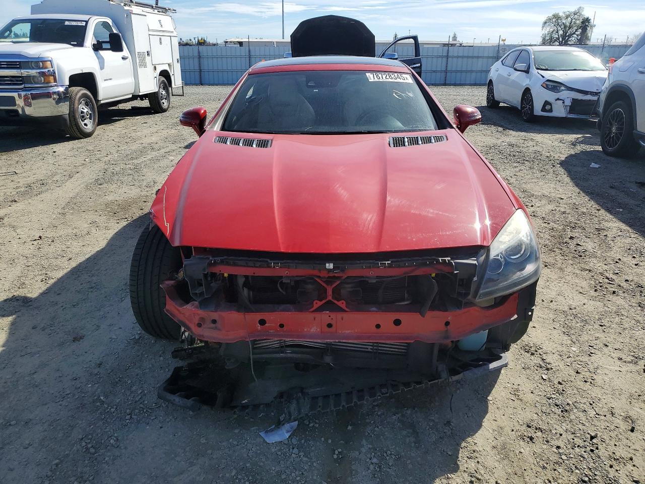 2014 Mercedes Benz Slk 250 Red vin: WDDPK4HA6EF077155