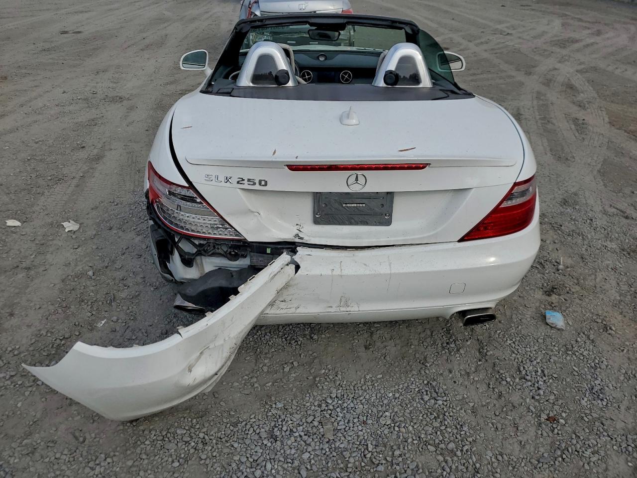 2014 Mercedes-benz Slk 250 Белый vin: WDDPK4HA6EF083554