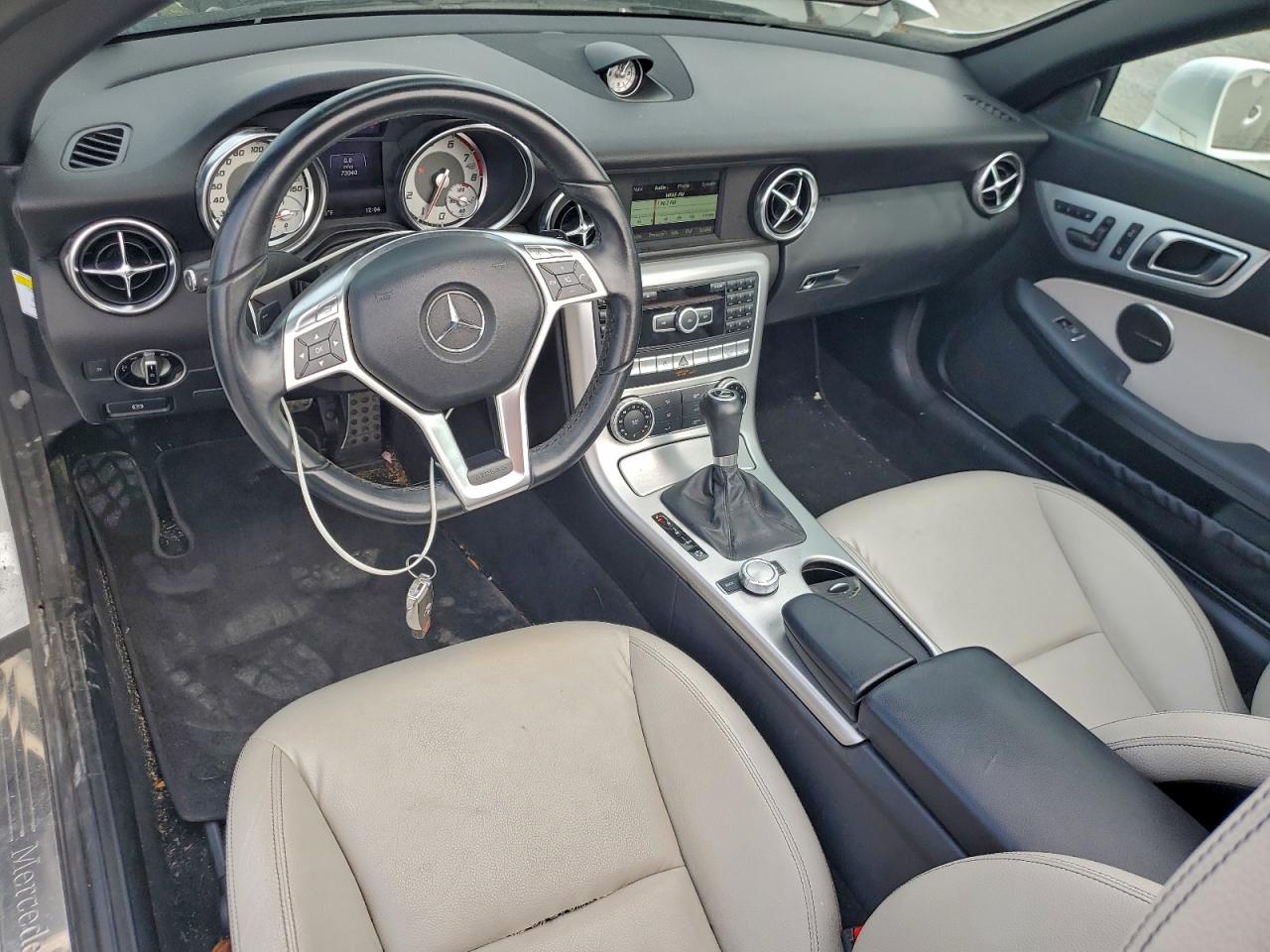 2014 Mercedes-benz Slk 250 Белый vin: WDDPK4HA6EF083554