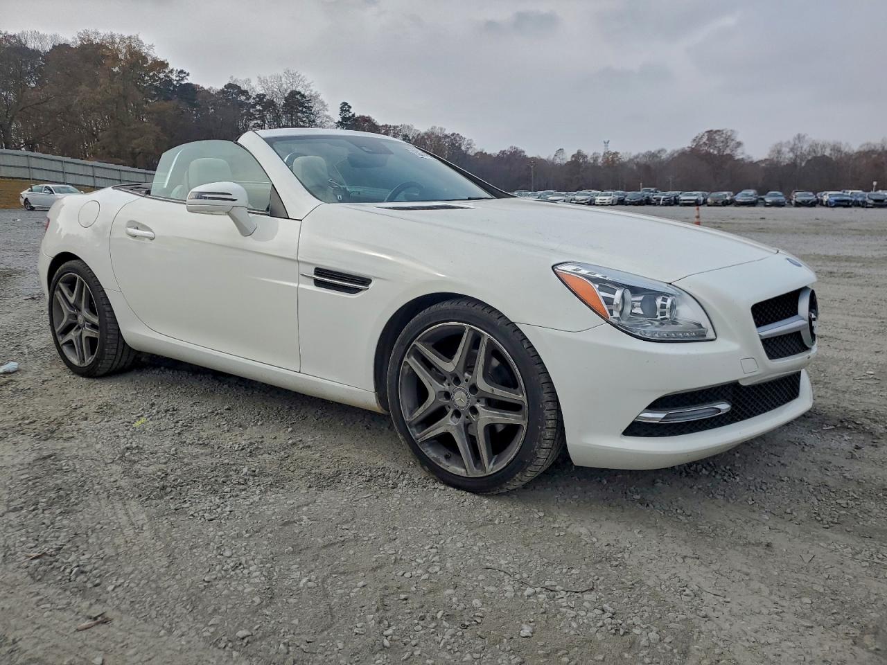 2014 Mercedes-benz Slk 250 Белый vin: WDDPK4HA6EF083554