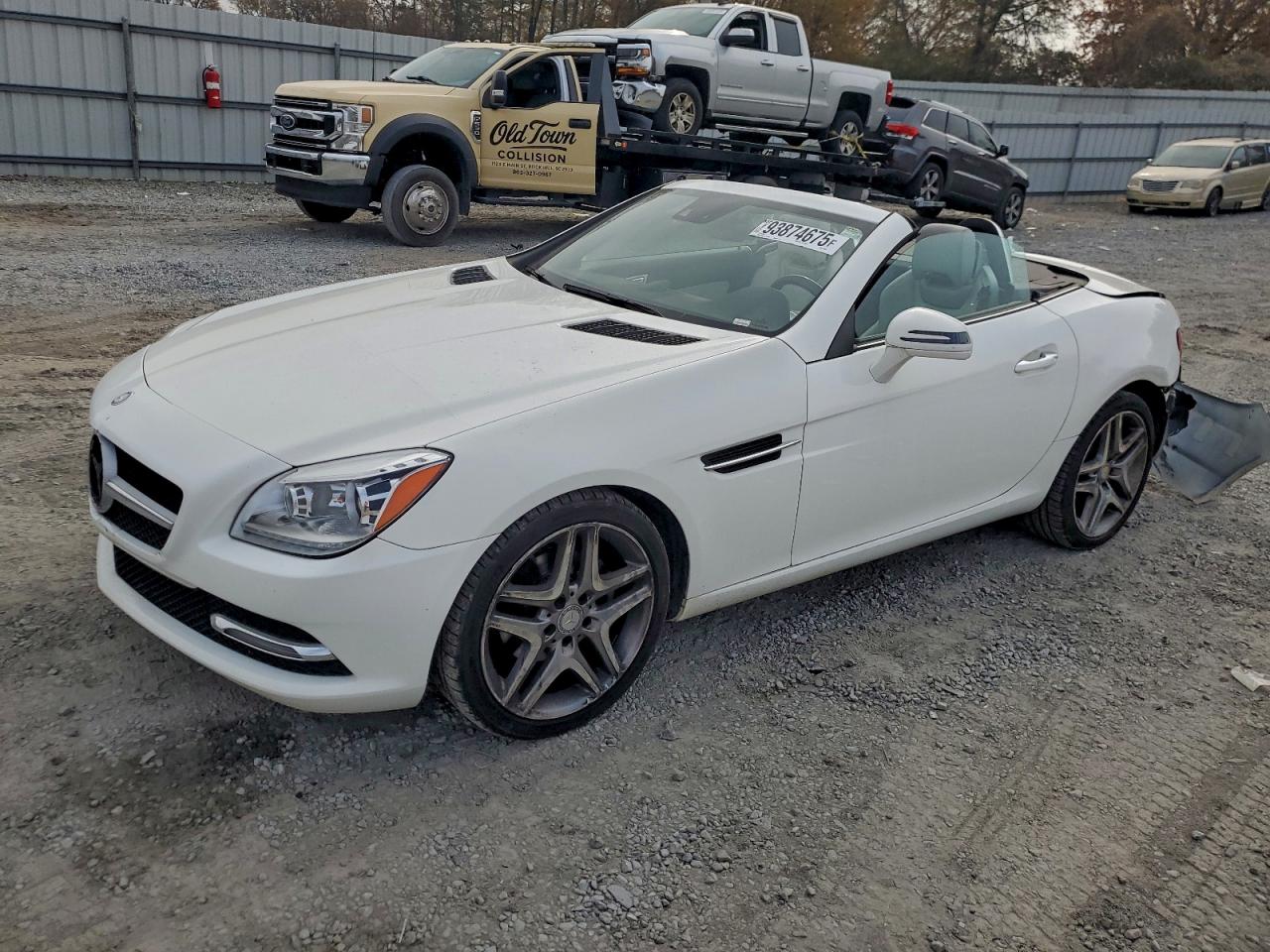 2014 Mercedes-benz Slk 250 Белый vin: WDDPK4HA6EF083554