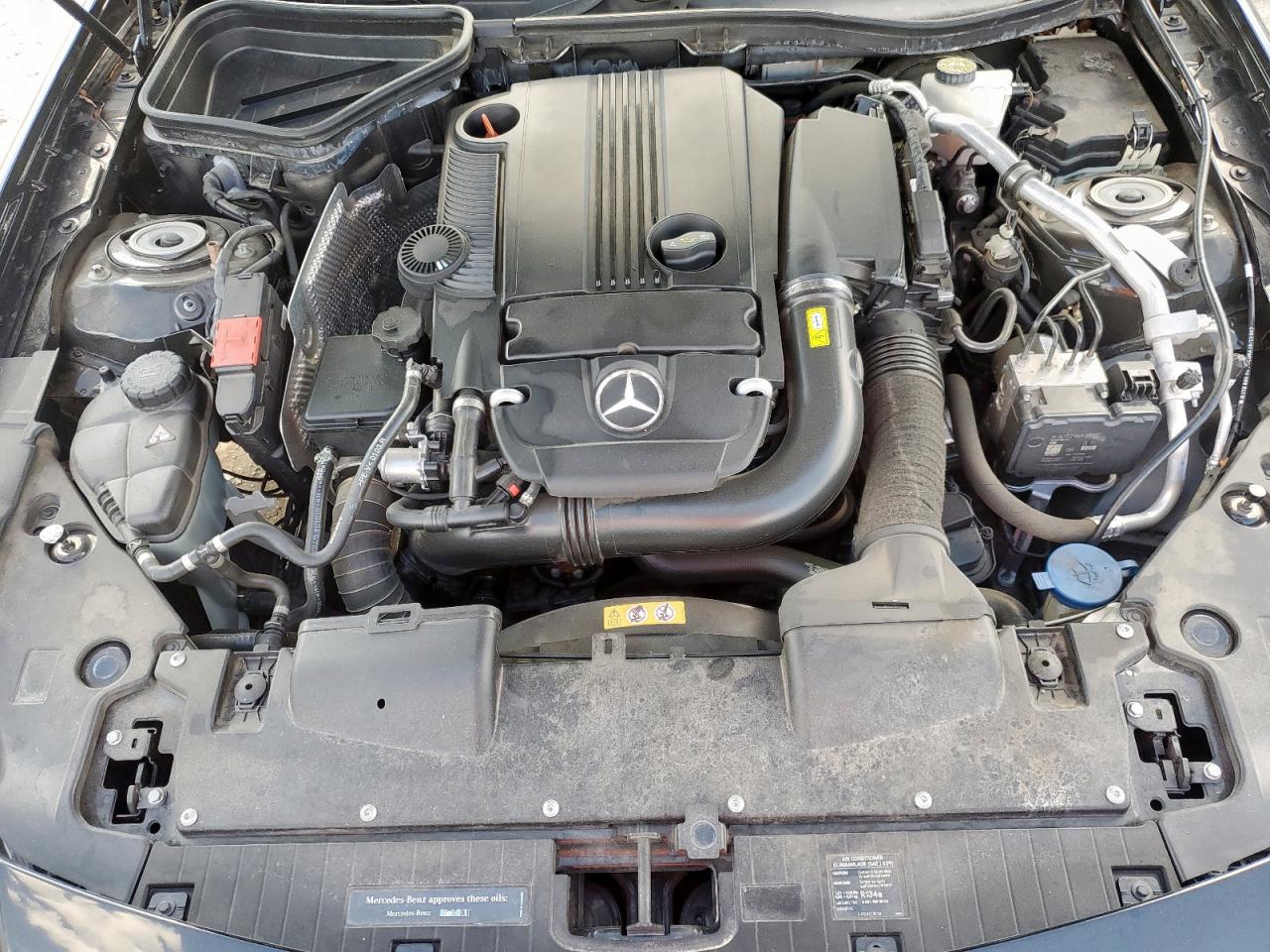 2014 Mercedes-benz Slk 250 Black vin: WDDPK4HA6EF087913