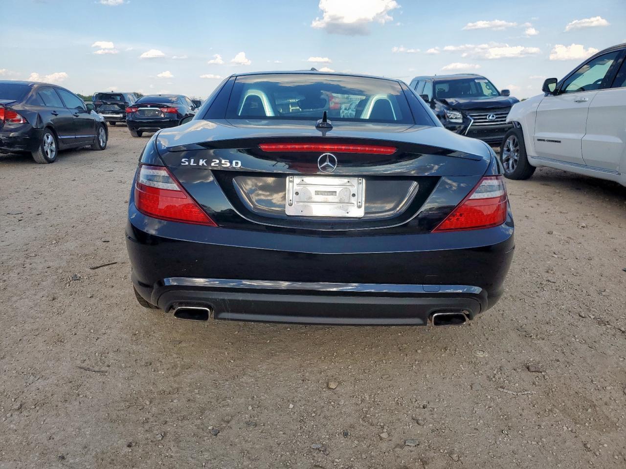 2014 Mercedes-benz Slk 250 Black vin: WDDPK4HA6EF087913