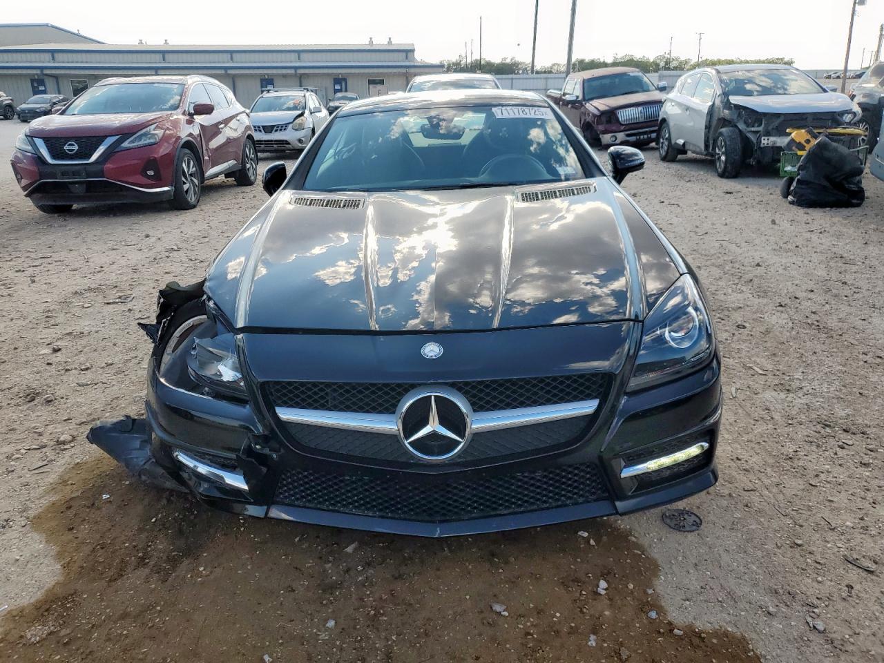 2014 Mercedes-benz Slk 250 Black vin: WDDPK4HA6EF087913