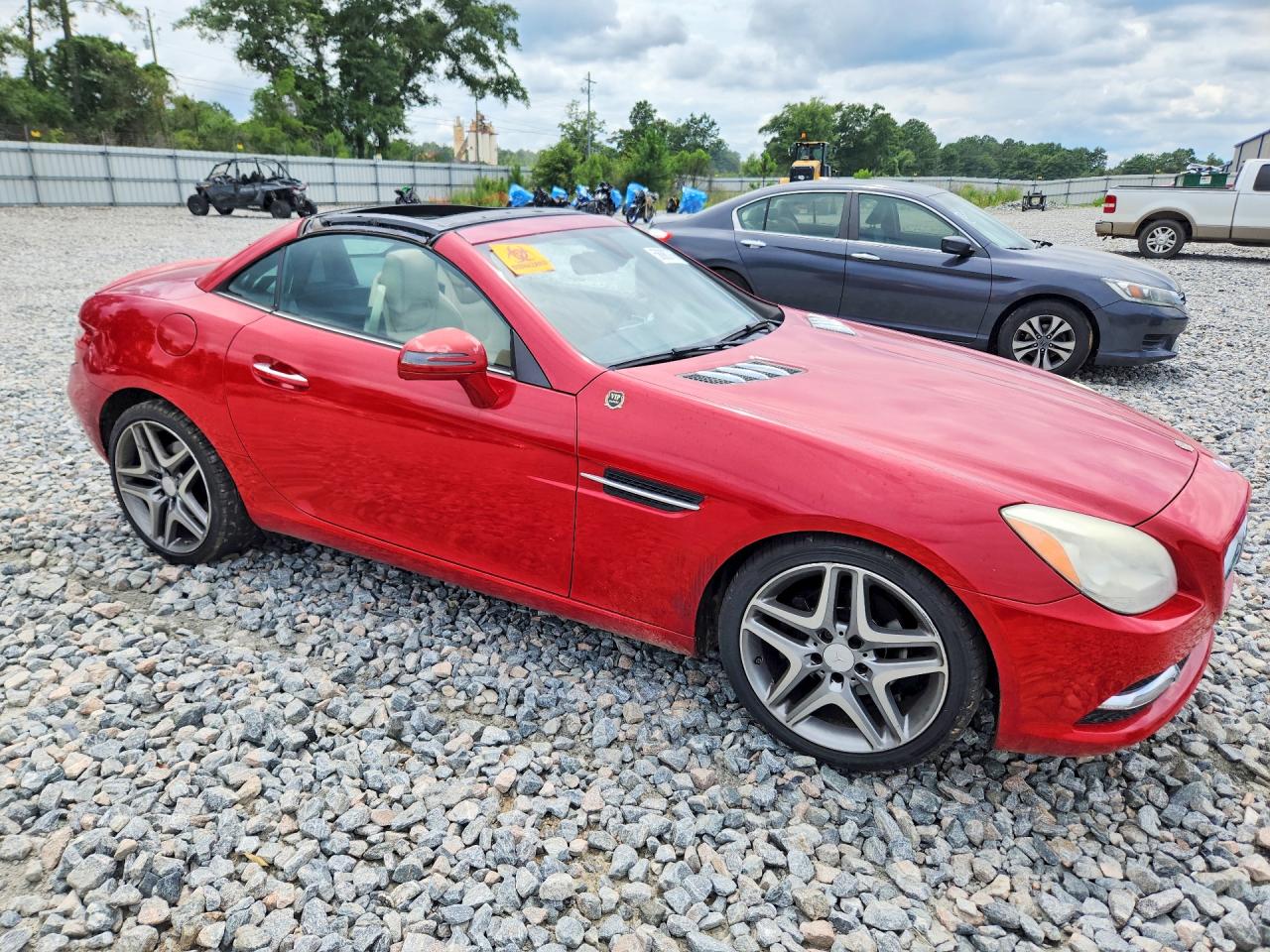 2015 Mercedes-benz Slk 250 Red vin: WDDPK4HA6FF104601