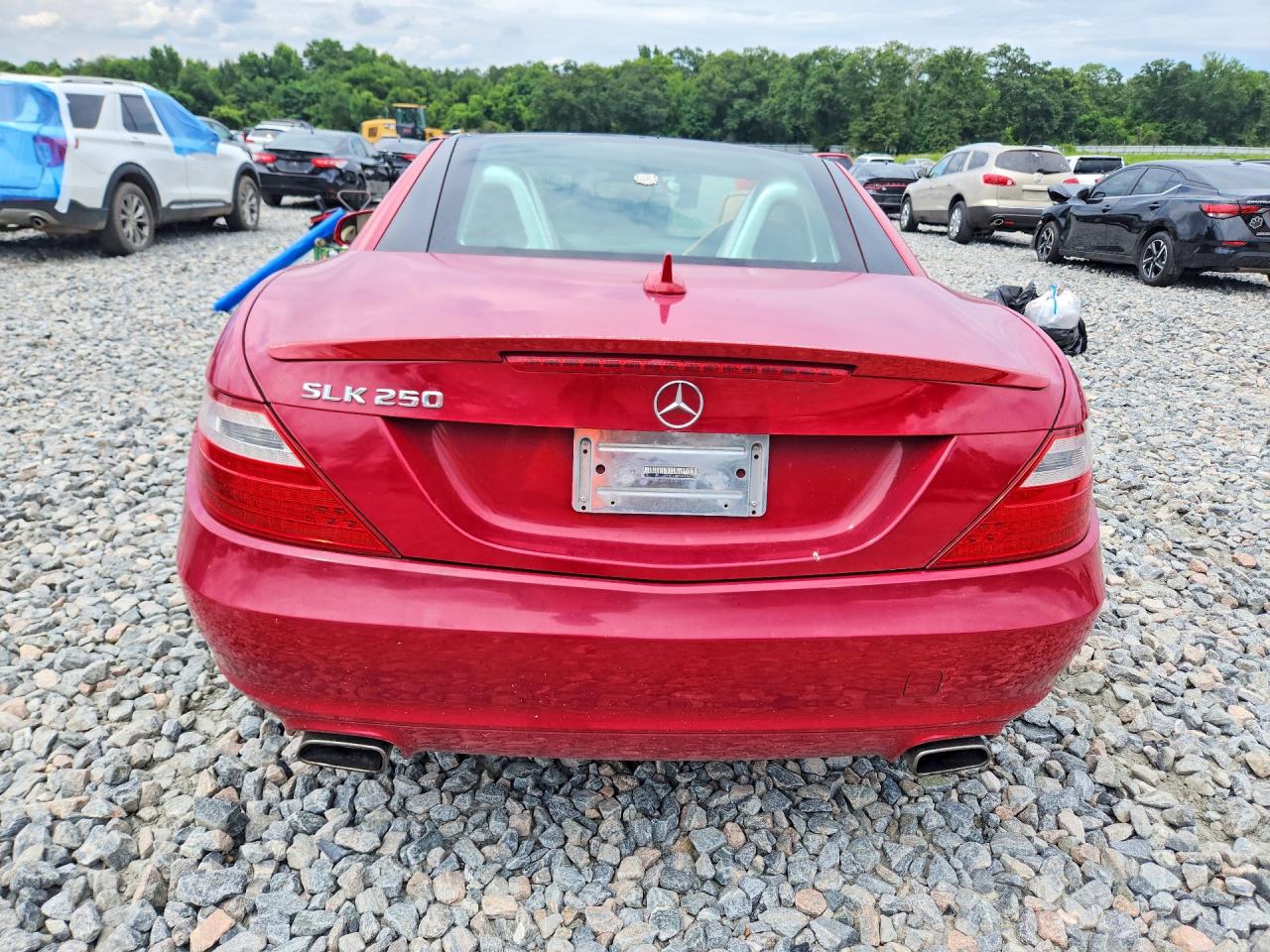 2015 Mercedes-benz Slk 250 Red vin: WDDPK4HA6FF104601