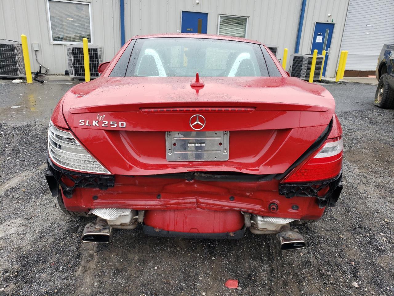2012 Mercedes-benz Slk 250 Red vin: WDDPK4HA7CF036420
