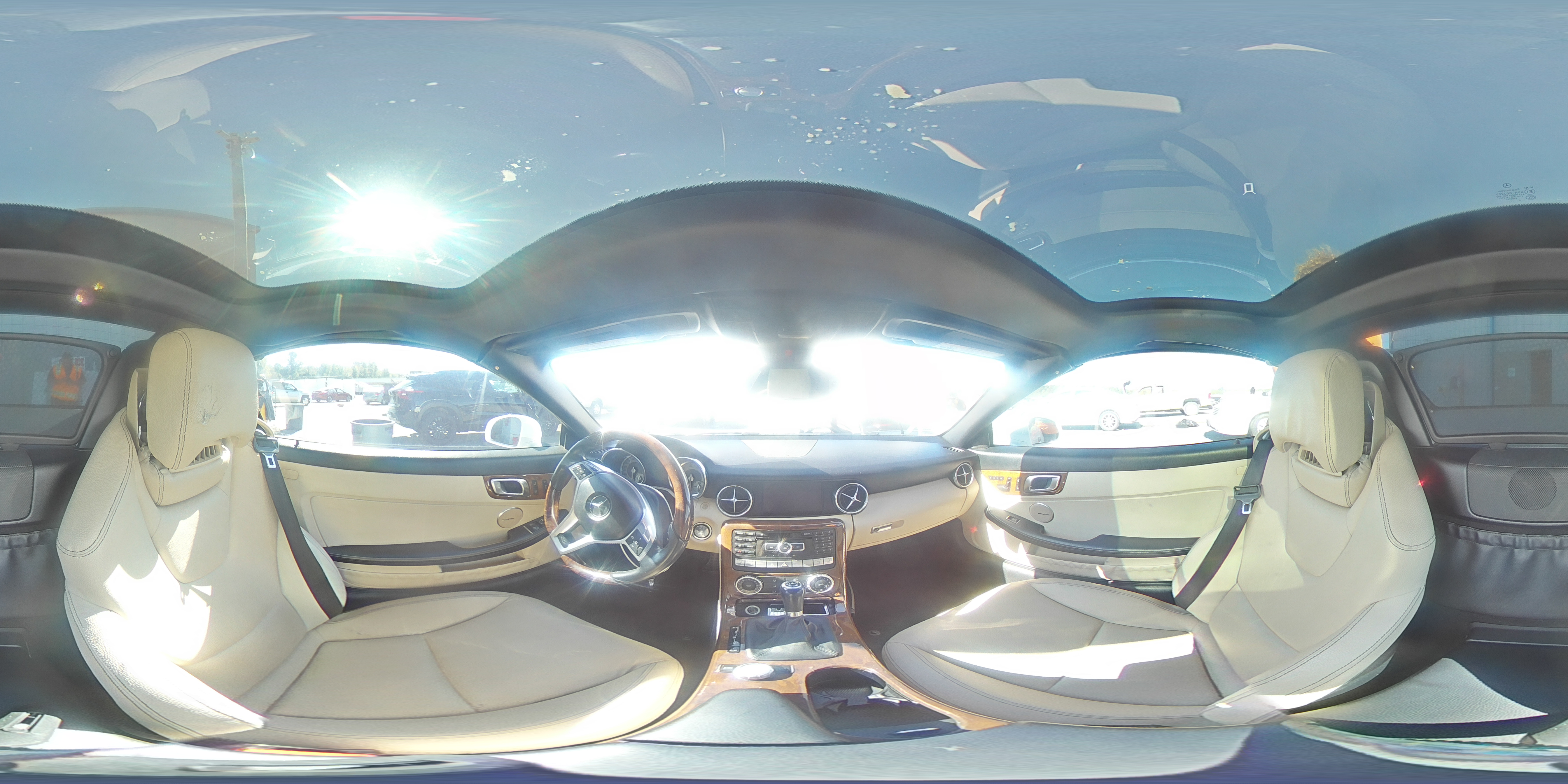 2014 Mercedes-benz Slk 250 White vin: WDDPK4HA7EF079352