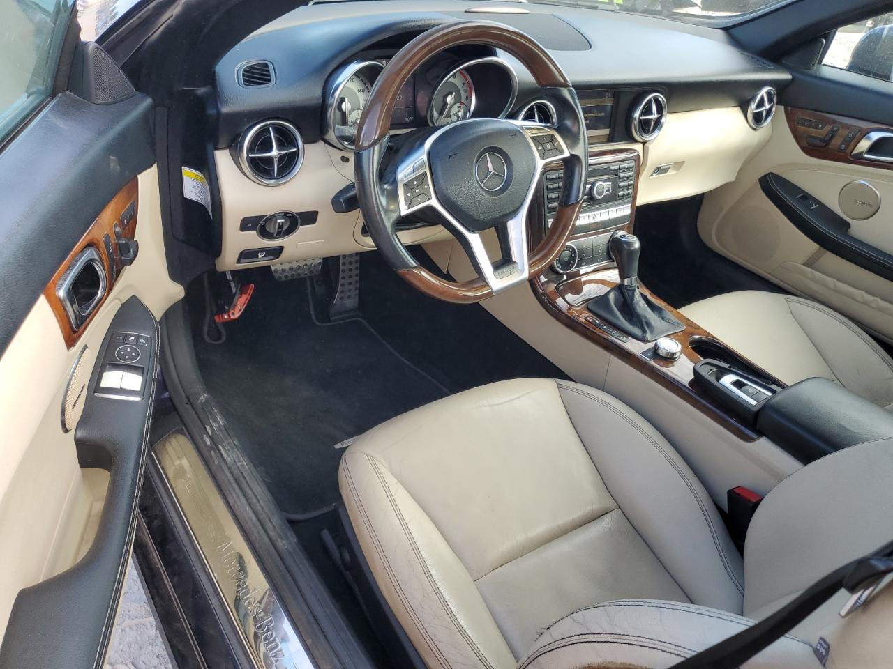 2012 Mercedes-benz Slk 250 Blue vin: WDDPK4HA8CF035406