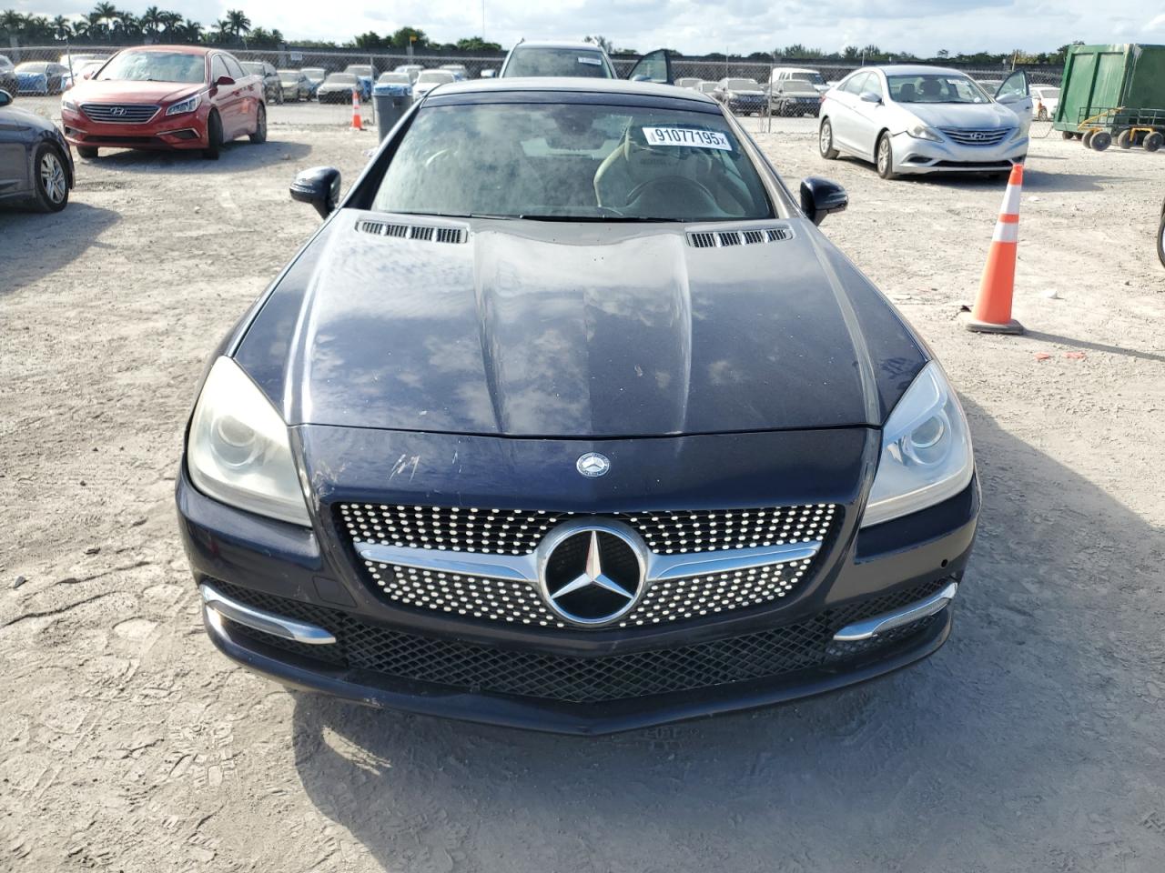 2012 Mercedes-benz Slk 250 Blue vin: WDDPK4HA8CF035406