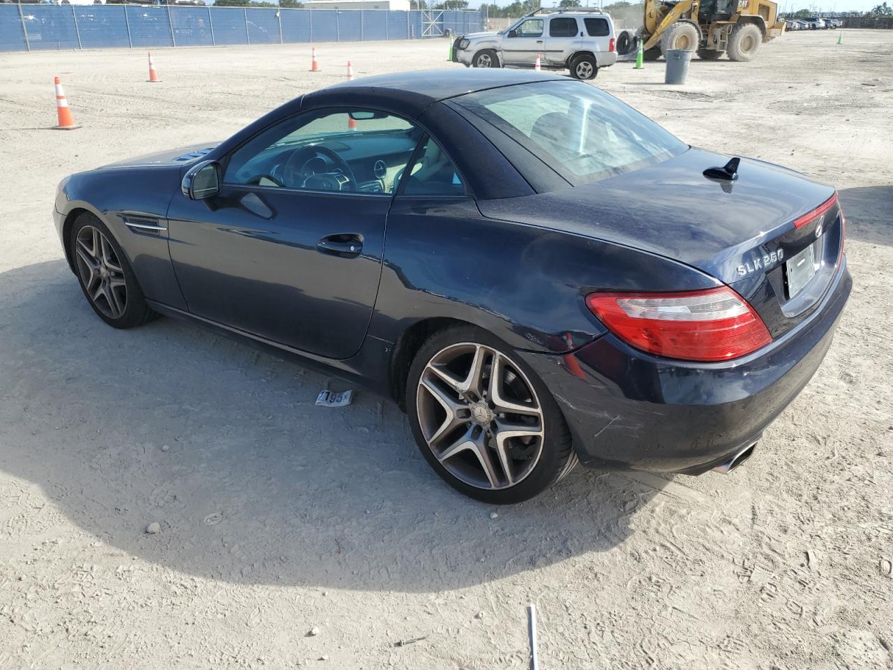 2012 Mercedes-benz Slk 250 Blue vin: WDDPK4HA8CF035406