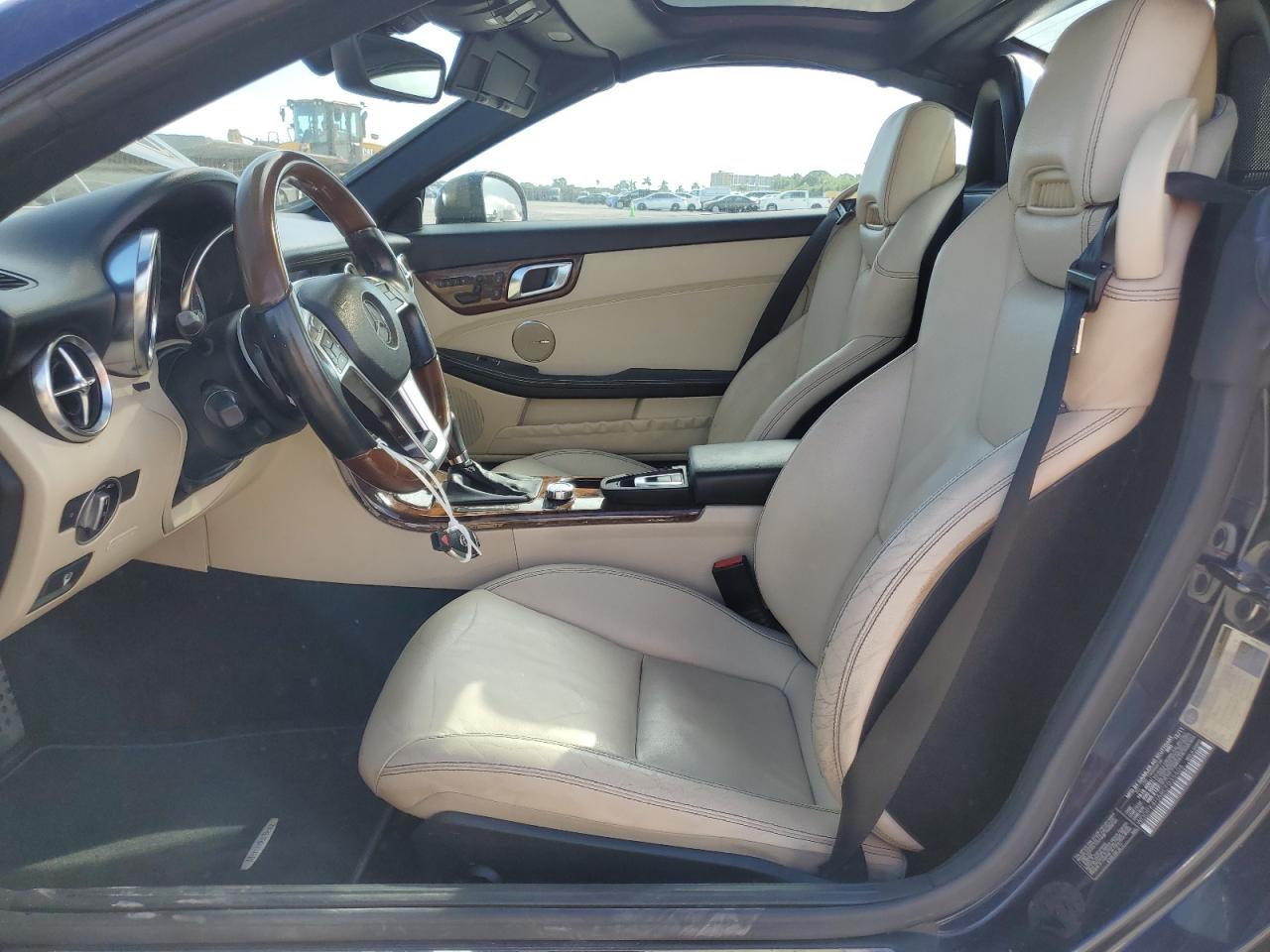 2012 Mercedes-benz Slk 250 Blue vin: WDDPK4HA8CF035406