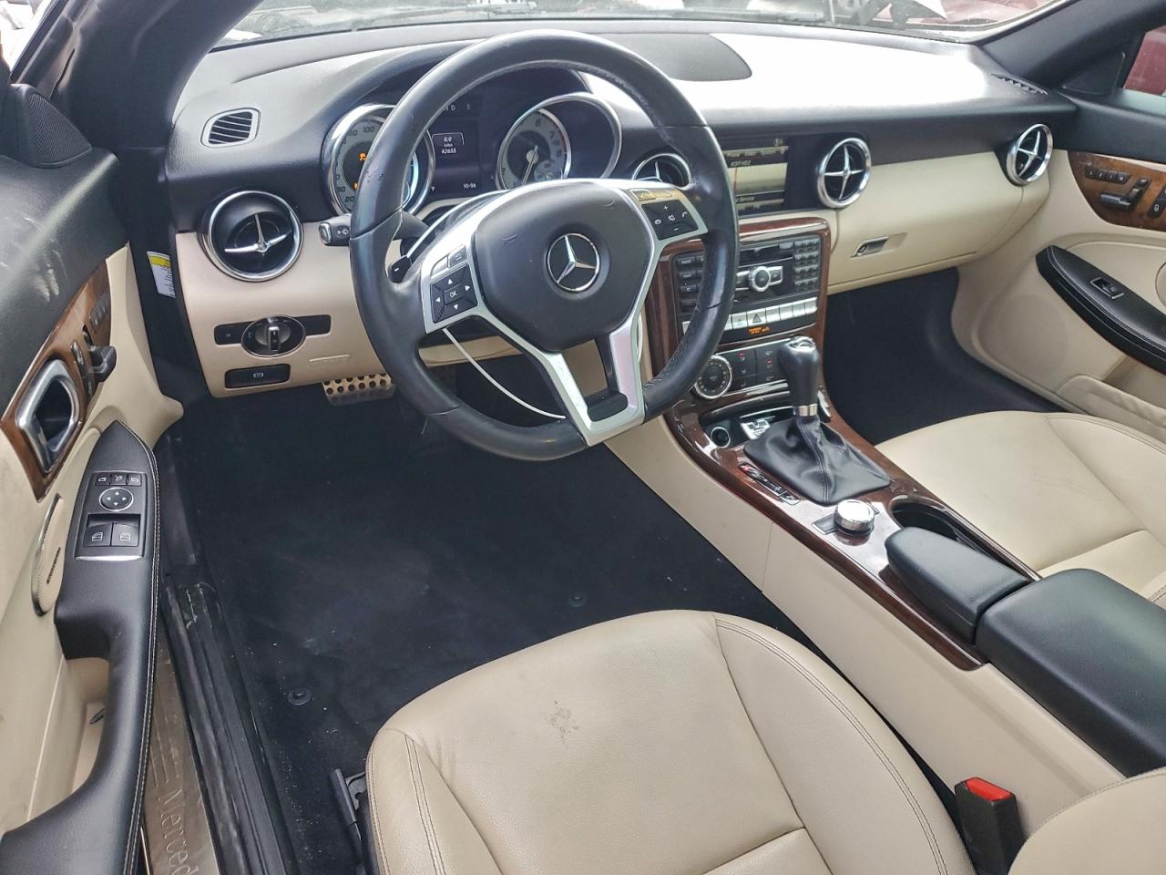 2014 Mercedes-benz Slk 250 Black vin: WDDPK4HA8EF079019
