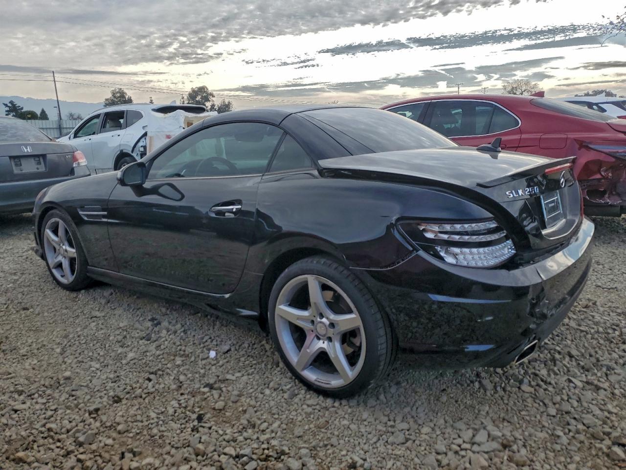 2014 Mercedes-benz Slk 250 Black vin: WDDPK4HA8EF079019