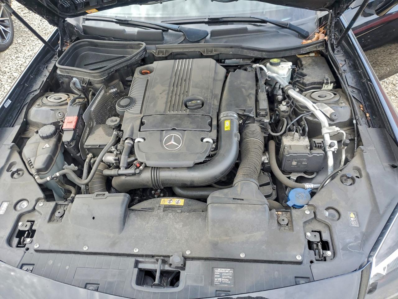 2014 Mercedes-benz Slk 250 Black vin: WDDPK4HA8EF079019