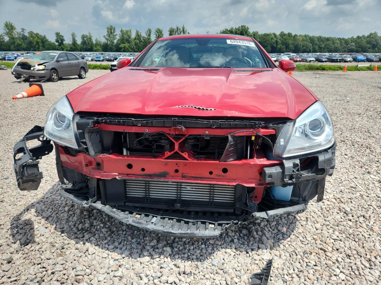 2014 Mercedes-benz Slk 250 Red vin: WDDPK4HA8EF085967