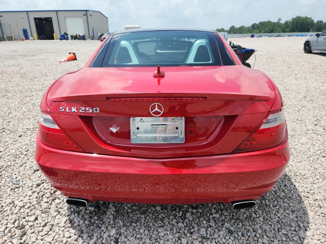 2014 Mercedes-benz Slk 250 Red vin: WDDPK4HA8EF085967