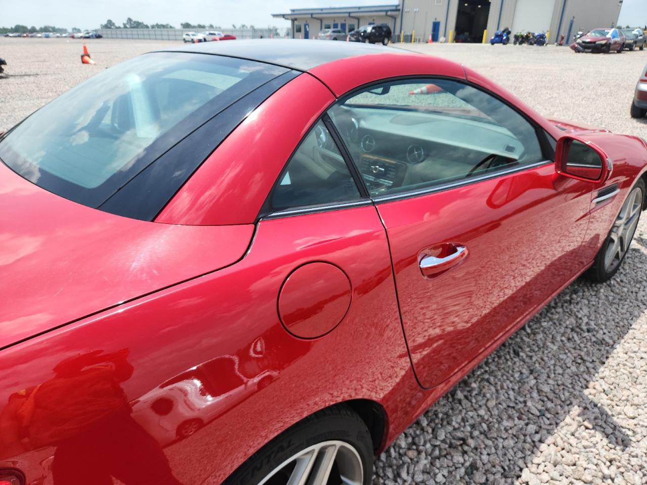 2014 Mercedes-benz Slk 250 Red vin: WDDPK4HA8EF085967