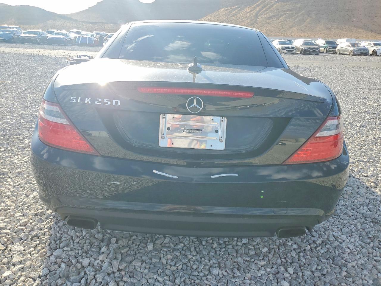 2014 Mercedes-benz Slk 250 Black vin: WDDPK4HA8EF089422