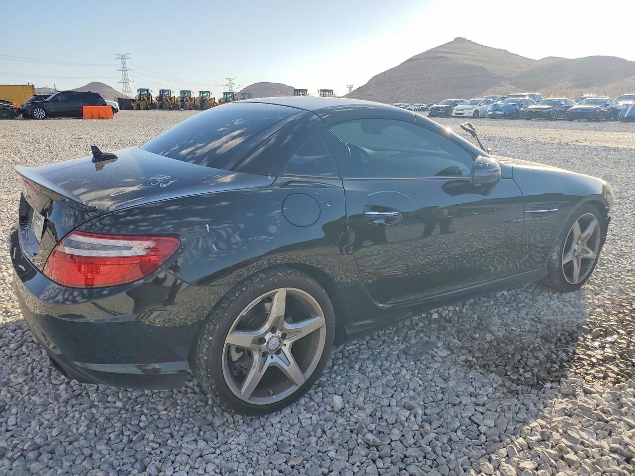 2014 Mercedes-benz Slk 250 Black vin: WDDPK4HA8EF089422
