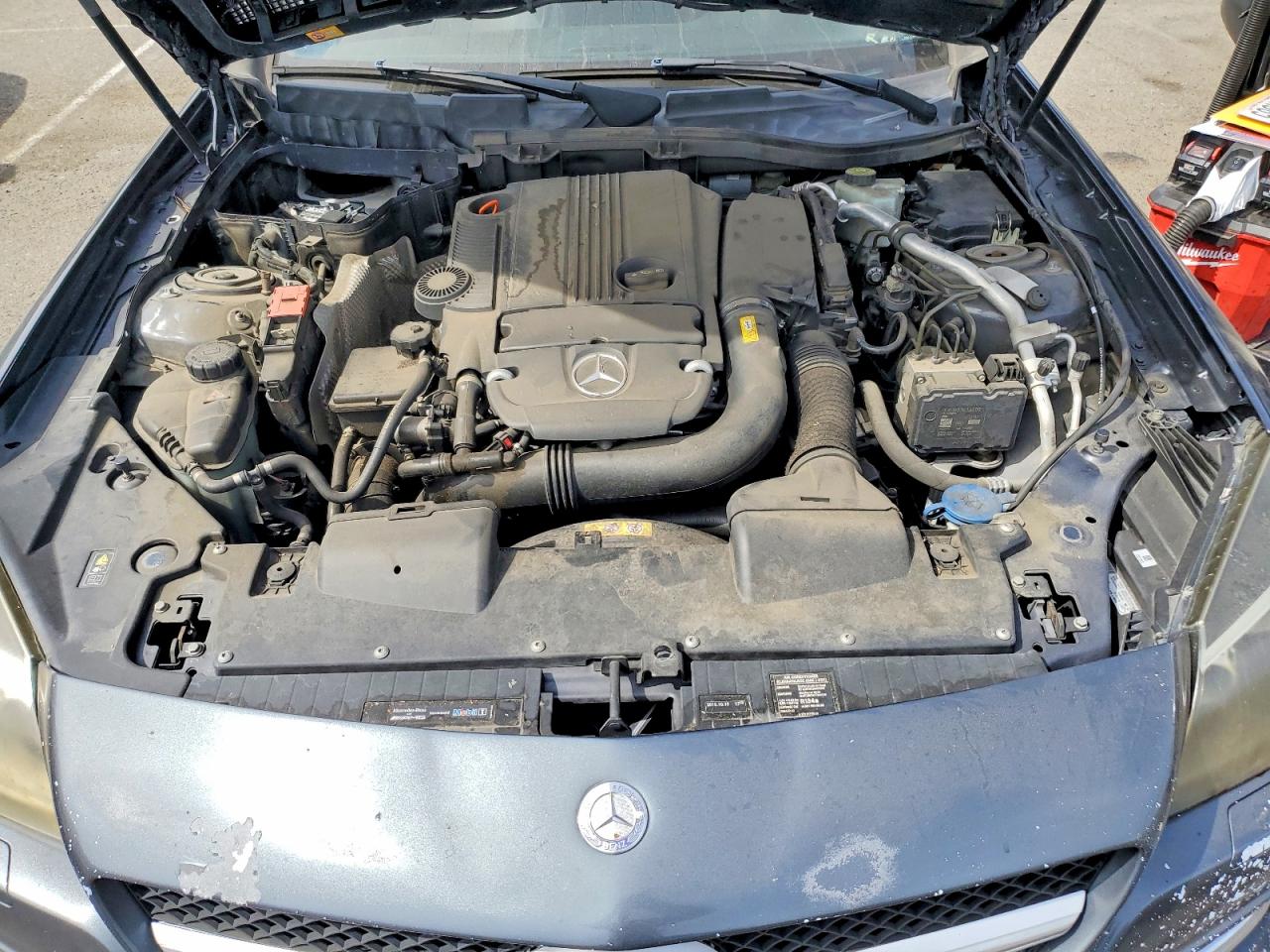 2013 Mercedes-benz Slk 250 Gray vin: WDDPK4HA9DF055570
