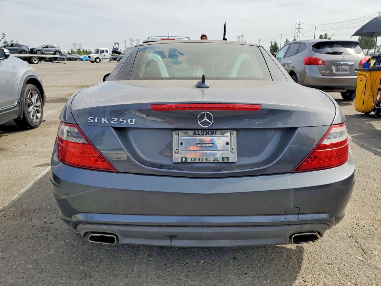 2013 Mercedes-benz Slk 250 Gray vin: WDDPK4HA9DF055570