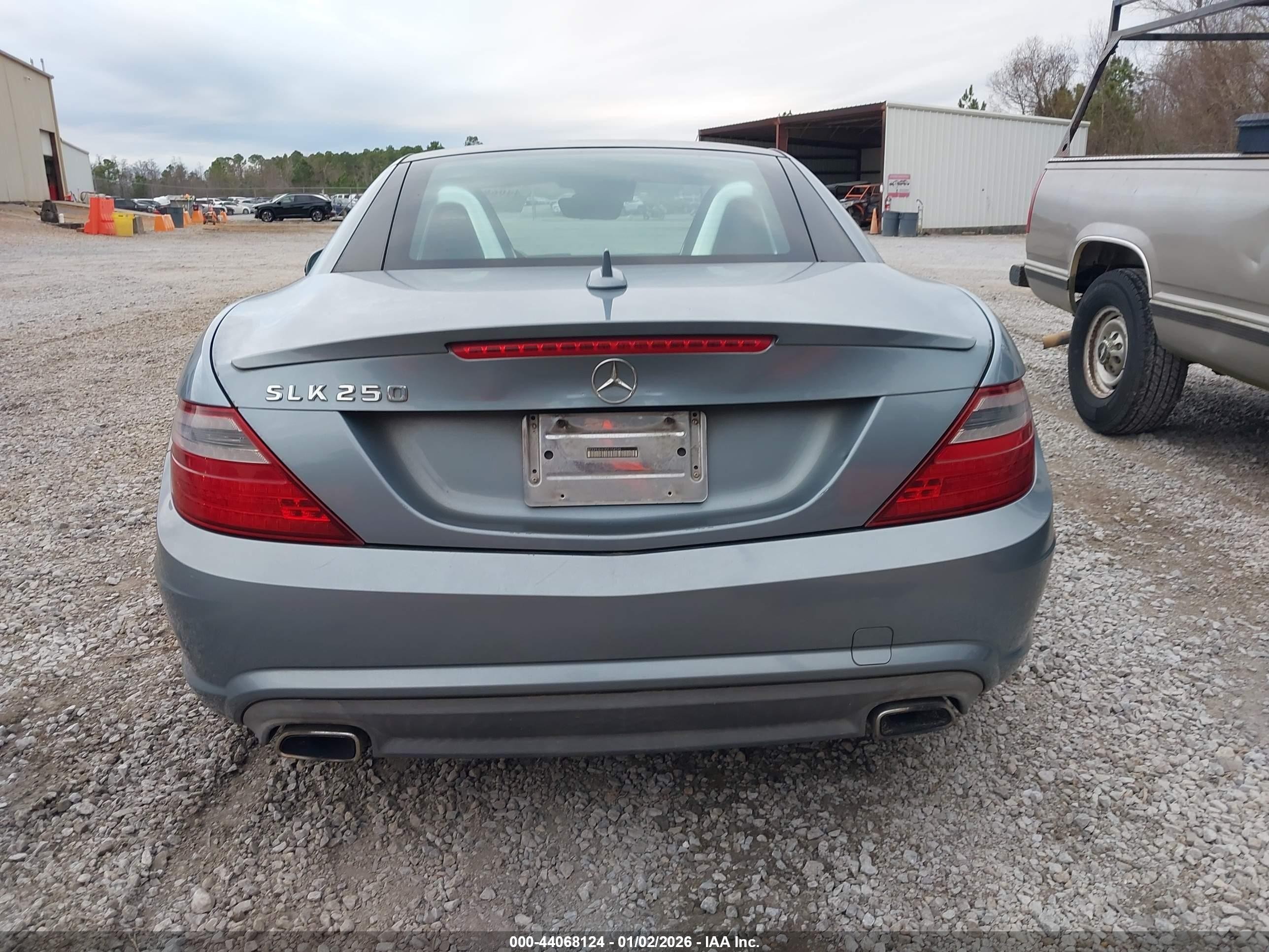 2013 Mercedes-benz Slk 250   Light Blue vin: WDDPK4HA9DF058565