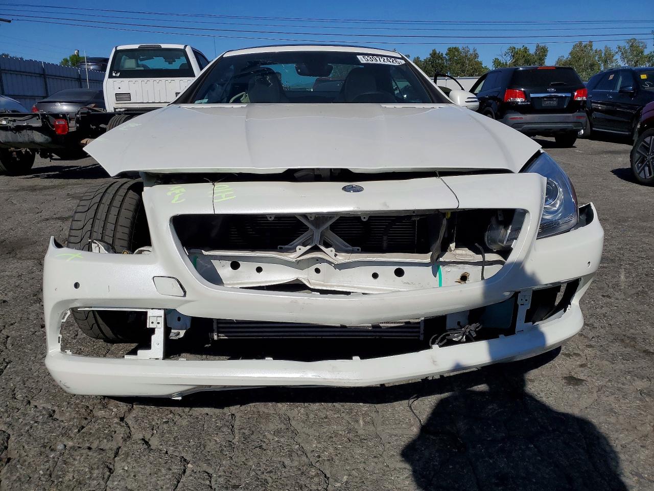 2013 Mercedes-benz Slk 250 White vin: WDDPK4HA9DF061482
