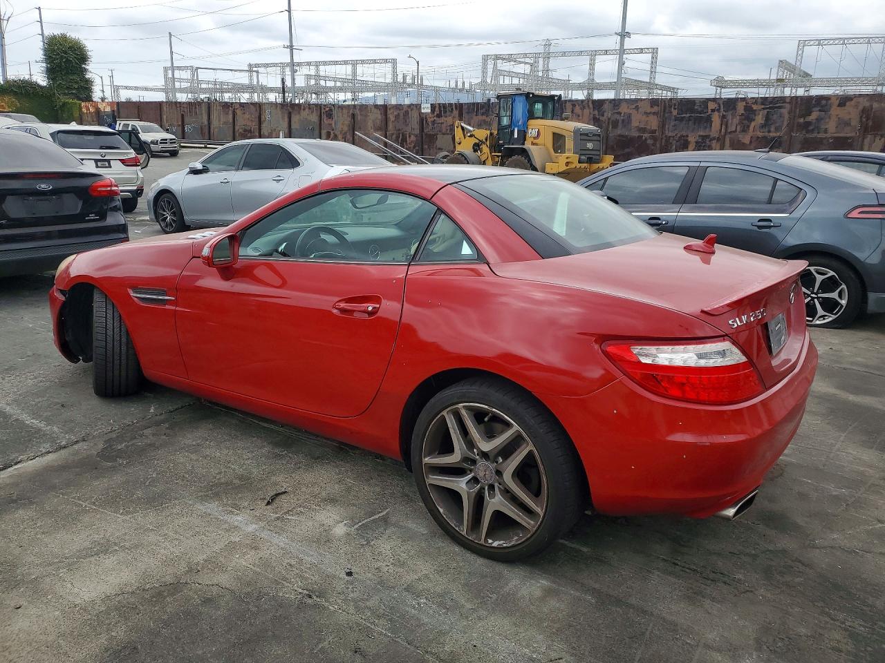 2014 Mercedes-benz Slk 250 Red vin: WDDPK4HA9EF079966