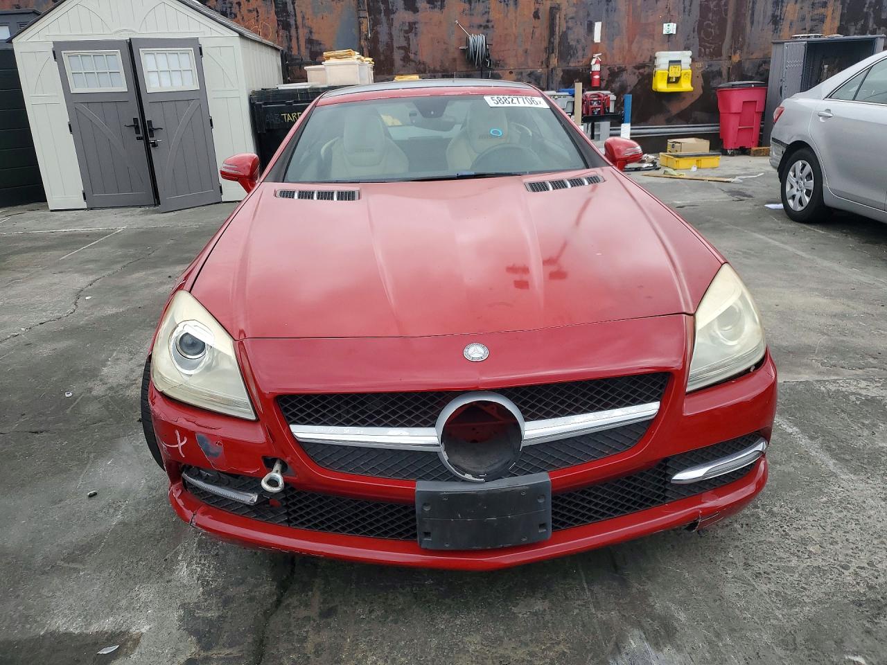 2014 Mercedes-benz Slk 250 Red vin: WDDPK4HA9EF079966