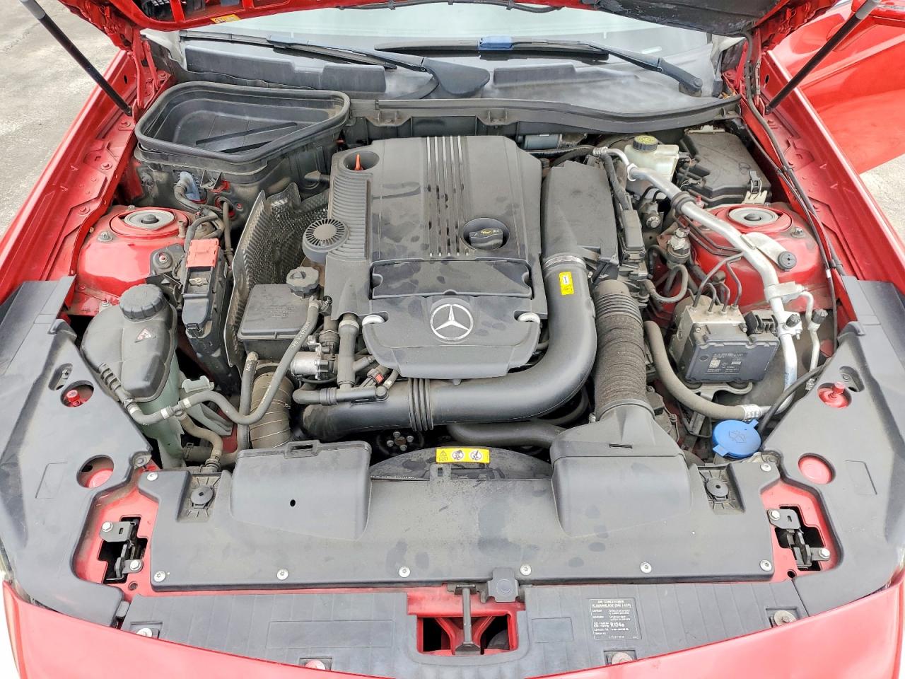 2014 Mercedes-benz Slk 250 Red vin: WDDPK4HA9EF079966