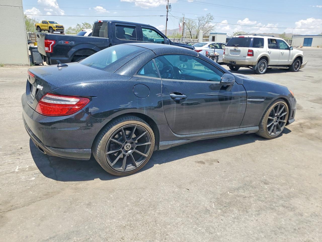2014 Mercedes-benz Slk 250 Black vin: WDDPK4HA9EF090790